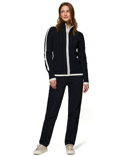 Cardigan Nautic Patch marine