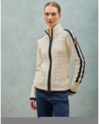 Cardigan Nautic Patch écru