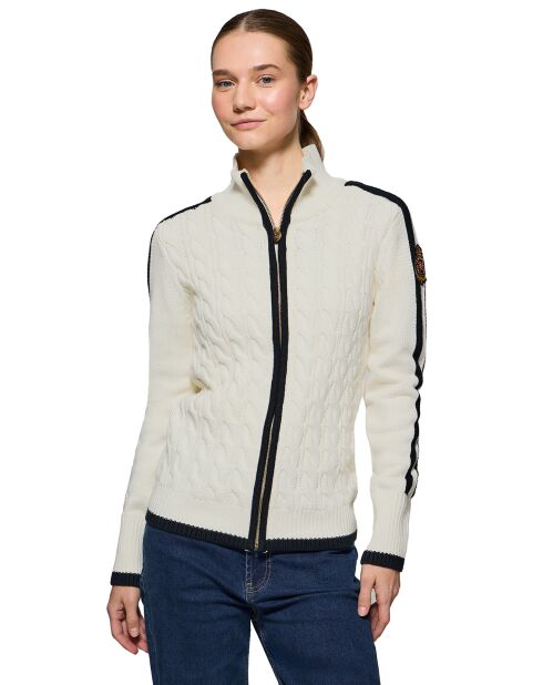 Cardigan Nautic Patch écru