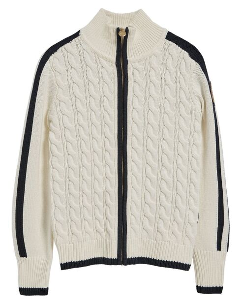Cardigan Nautic Patch écru