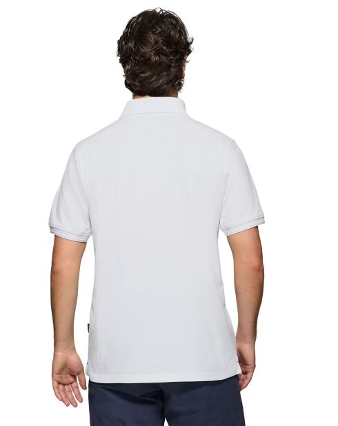 Weißes nautisches Polo