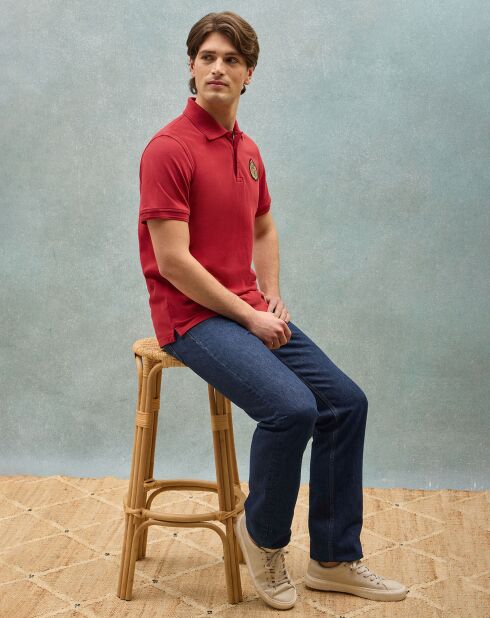 Polo Nautic rouge foncé