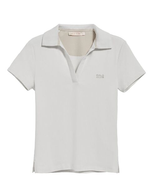 Polo Block Rubber Pedraza blanc