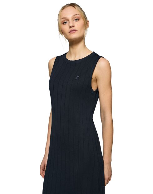 Marineblauwe jurk met Pc Monogram