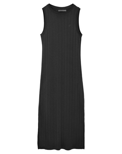 Schwarzes Kleid mit Pc-Monogramm