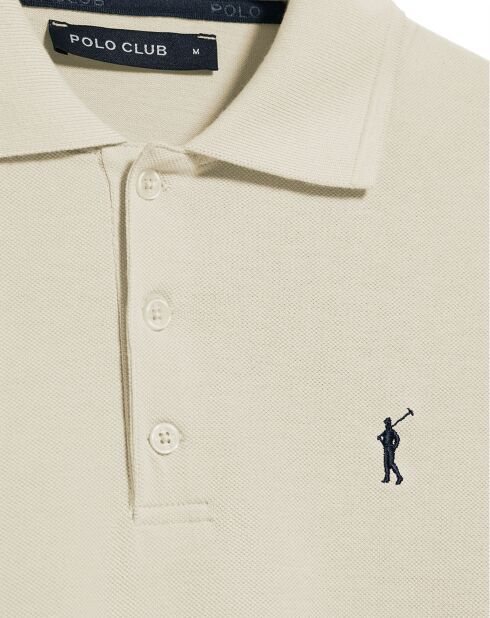 Rigby Go ecrufarbenes Poloshirt