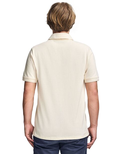 Rigby Go ecrufarbenes Poloshirt