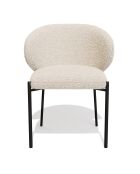 2 Chaises Luca Bouclette crème - 60x56x79 cm