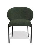 2 Chaises Luca en Velours texturé kaki - 60x56x79 cm
