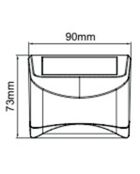 Applique murale solaire blanche- 10x5x8.3 cm