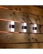 Applique murale solaire 2 LED blanche- 7x4x15 cm