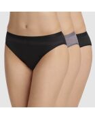 3 Culottes Les Pockets Coton Women noir/gris