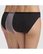 3 Culottes Les Pockets Coton Women noir/gris