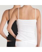 2 Caracos Les Pockets Ecodim Coton noir/blanc