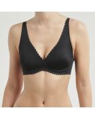 Soutien-gorge foulard à armatures en microfibre Body Touch noir