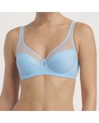 Soutien-gorge emboîtant en microfibre et tulle Generous Classic bleu