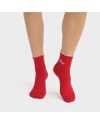 Chaussettes Made in France Le Bol Francais rouge fraise