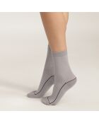 Chaussettes La Mode Côtelée grises