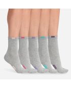 5 Paires de chausettes Ecodim gris clair