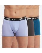 3 Boxers Regul Active bleu/parme/gris
