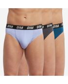 3 Slips Regul Active bleu/parme/gris