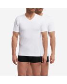 2 T-Shirts Regul Active blancs