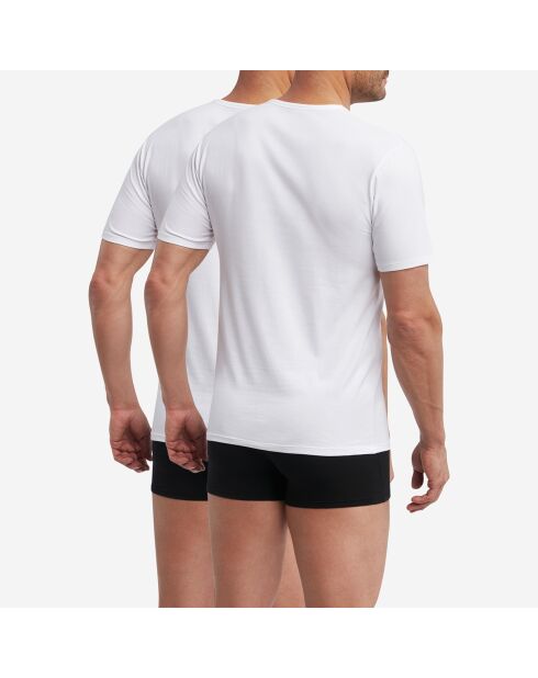2 T-Shirts Regul Active blancs
