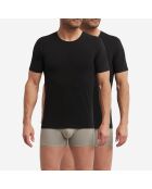 2 T-Shirts Regul Active noirs