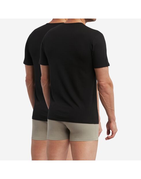 2 T-Shirts Regul Active noirs