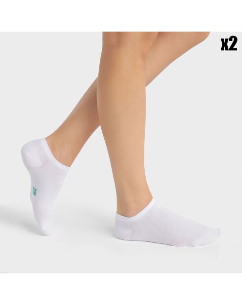 2 Paires de chaussettes Gots Good Socks blanches