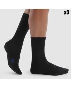 3 Paires de chaussettes Coton anthracite