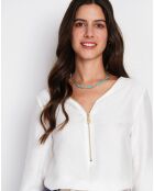 Chemise en Lin mélangé Lucie blanche