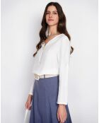 Chemise en Lin mélangé Lucie blanche