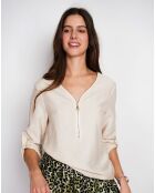 Chemise en Lin mélangé Lucie beige