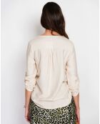 Chemise en Lin mélangé Lucie beige