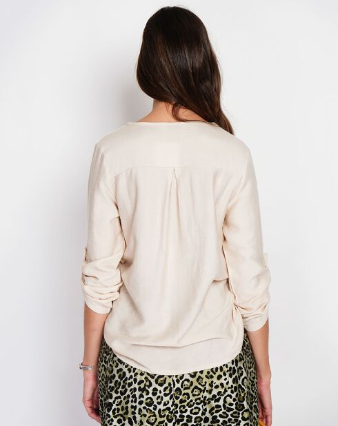 Chemise en Lin mélangé Lucie beige