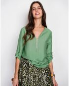 Chemise en Lin mélangé Lucie menthe