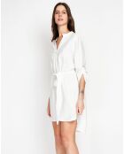 Robe en Lin mélangé Manon blanche