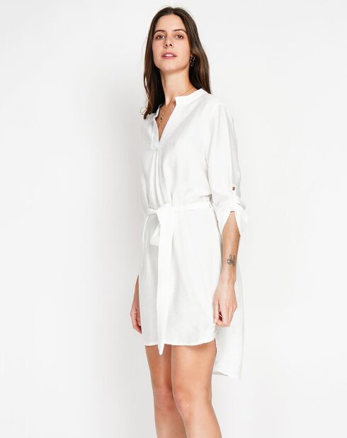 Robe en Lin mélangé Manon blanche