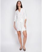 Robe en Lin mélangé Manon blanche