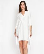 Robe en Lin mélangé Manon blanche