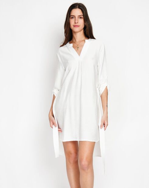 Robe en Lin mélangé Manon blanche