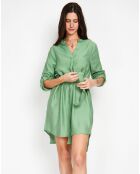Robe en Lin mélangé Manon menthe