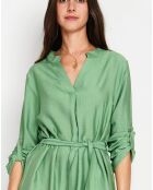 Robe en Lin mélangé Manon menthe