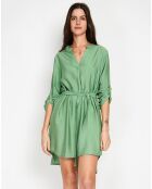 Robe en Lin mélangé Manon menthe