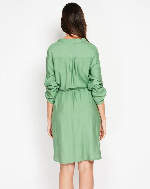 Robe en Lin mélangé Manon menthe