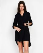 Robe en Lin mélangé Manon noire