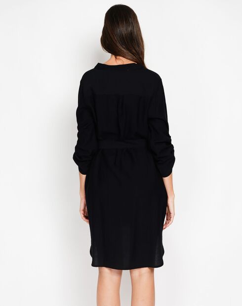 Robe en Lin mélangé Manon noire
