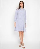 Robe  en Lin mélangé Marine bleue