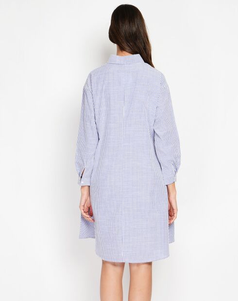 Robe  en Lin mélangé Marine bleue